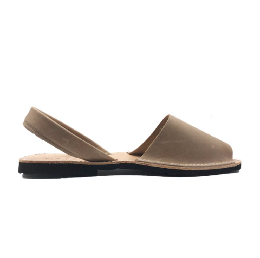 Men's Leather Slide Sandals Sand | Handmade in Spain